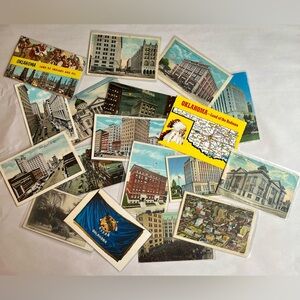 Vintage Antique Oklahoma Themed Postcards Lot of 18